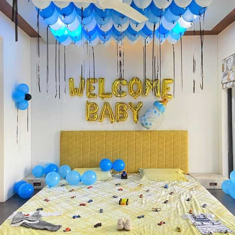 Blue Balloon OH Baby Room Decor